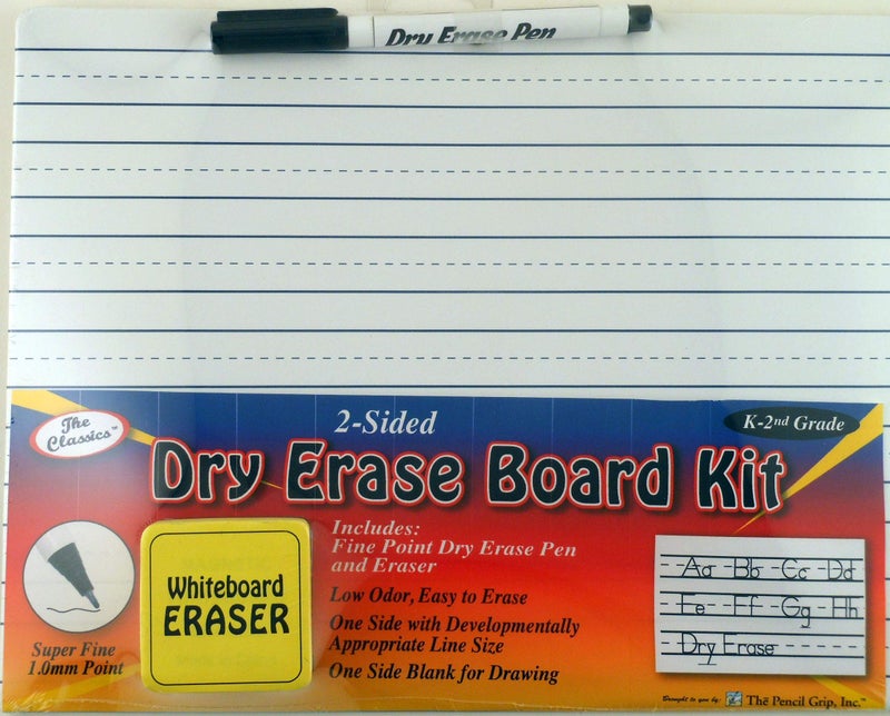 The Classics The Pencil Grip Whiteboard Kit, Dry Erase Whiteboard Kit with Black Dry Erase Pen and Eraser - TPG-388 - Image 2